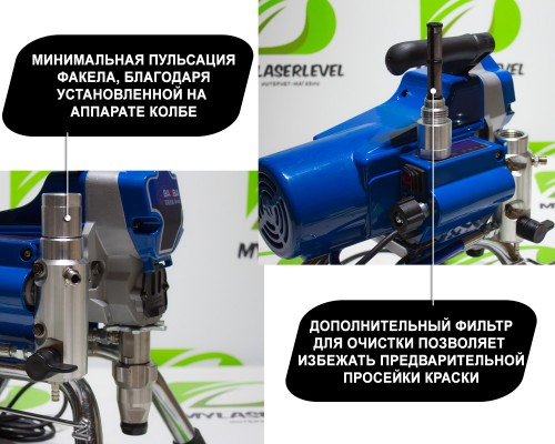 Безвоздушный окрасочный аппарат BAOBA 395