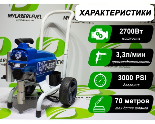 Безвоздушный окрасочный аппарат T-595