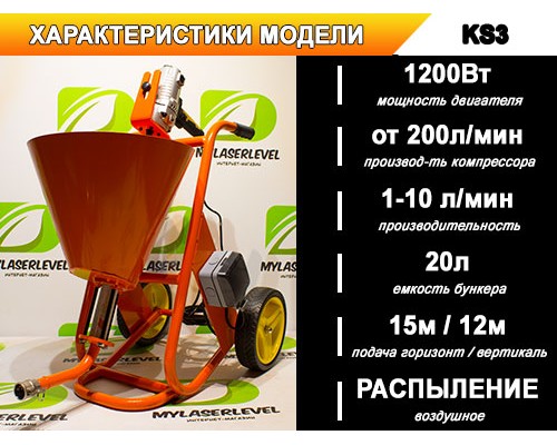 Шпаклевочный аппарат KS3, комплектация "СТАНДАРТ"