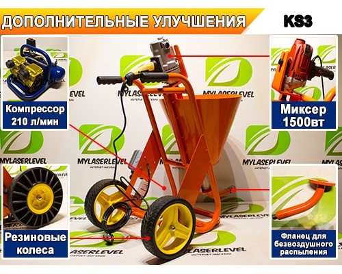 Шпаклевочный аппарат KS3, комплектация "СТАНДАРТ"
