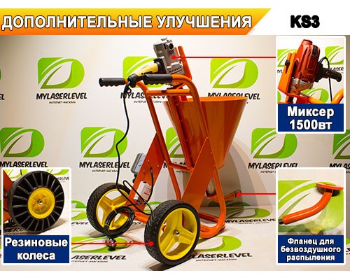 Шпаклевочный аппарат KS3, комплектация "ПРОФЕССИОНАЛ"