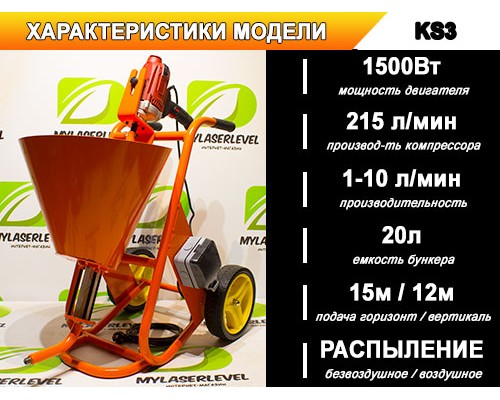 Шпаклевочный аппарат KS3, комплектация "ЭКСПЕРТ+"
